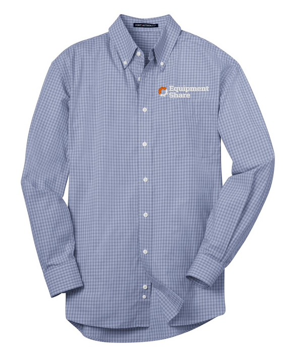 Port Authority Plaid Pattern Easy Care Shirt