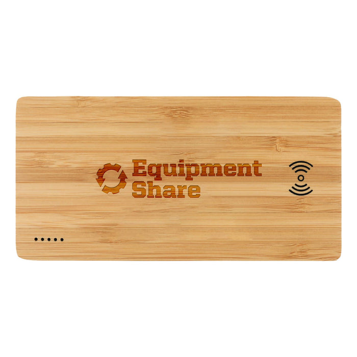 FSC® 100% Bamboo 5000 mAh Wireless Power Bank - MADE TO ORDER
