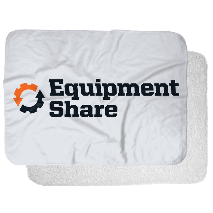EquipmentShare Silky Touch Sherpa Blanket - Made to Order