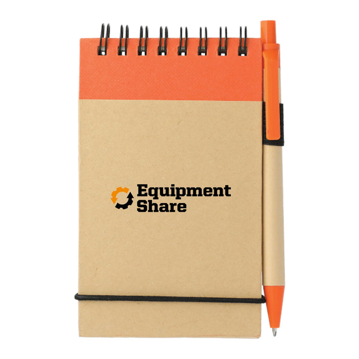 5" x 3" FSC® Mix Recycled Jotter with Pen - MADE TO ORDER