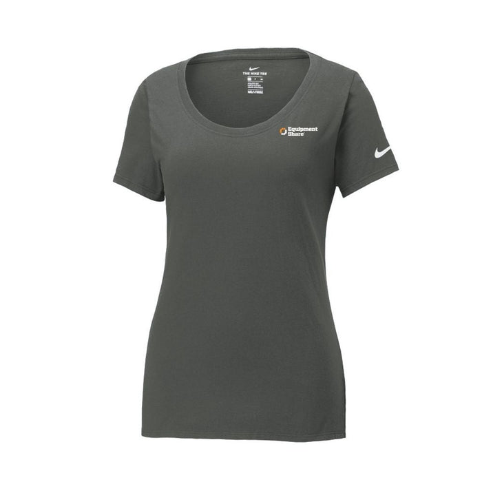 Nike Ladies Dri-FIT Cotton/Poly Scoop Neck Tee - Made to Order