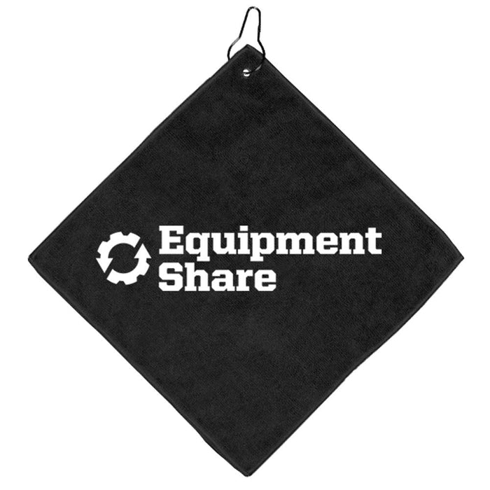 300GSM Microfiber Golf Towel w/Grommet & Clip