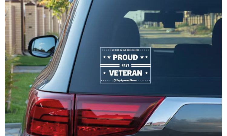 Navy Veteran Transfer Sticker 7x5