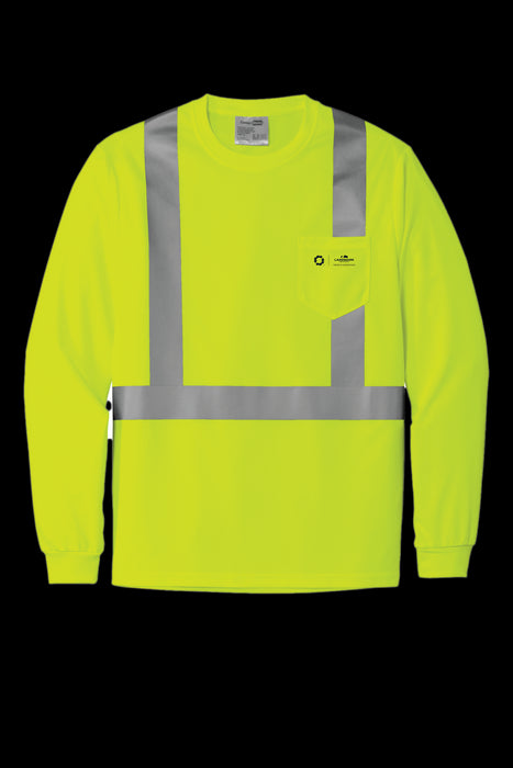 Landmark CornerStone ANSI 107 Class 2 Mesh Long Sleeve Tee Yellow