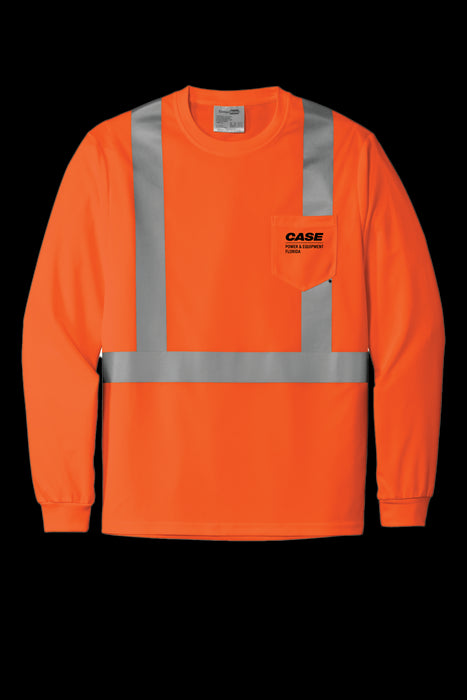 CPE CornerStone ANSI 107 Class 2 Mesh Long Sleeve Tee Orange