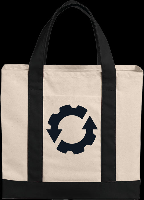 Port Authority Cotton Canvas Two-Tone Tote