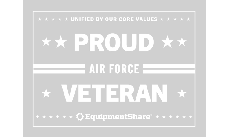 Air Force Veteran Transfer Sticker 7x5