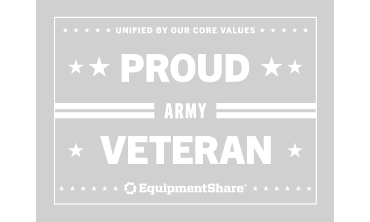 Army Veteran Transfer Sticker 7x5