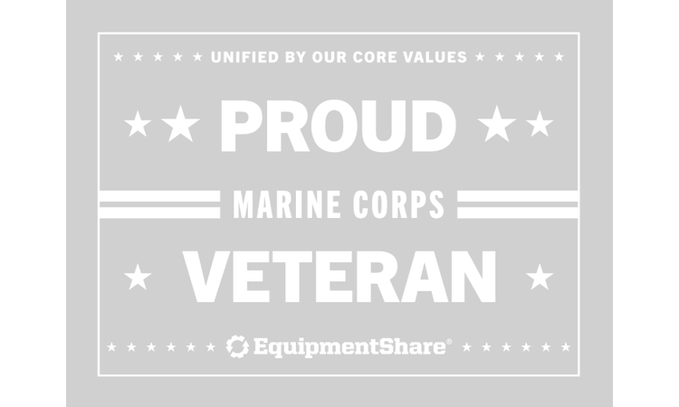Marine Veteran Transfer Sticker 7x5