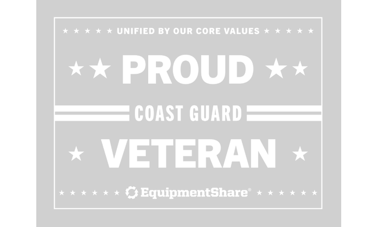 Coast Guard Veteran Transfer Sticker 7x5