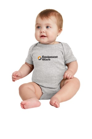 Rabbit Skins Infant Short Sleeve Baby Rib Bodysuit