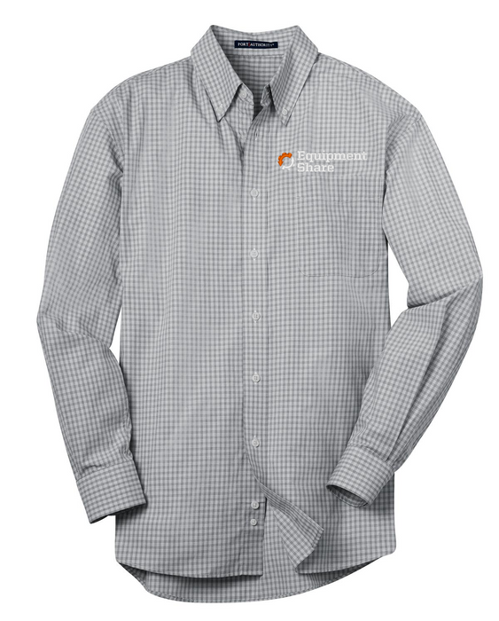 Port Authority Plaid Pattern Easy Care Shirt
