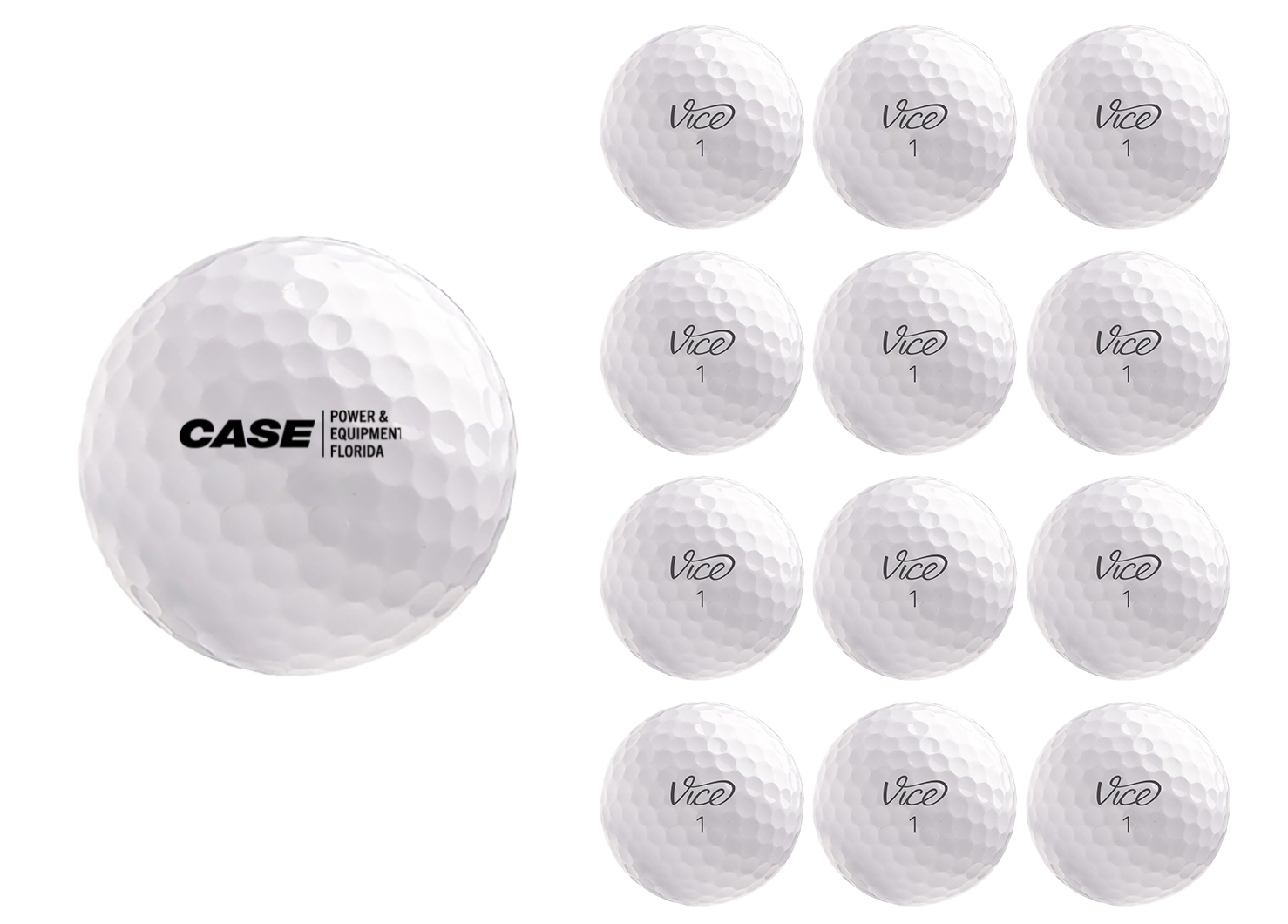 Case Power & Equipment Florida Golf Ball - 1 Dozen