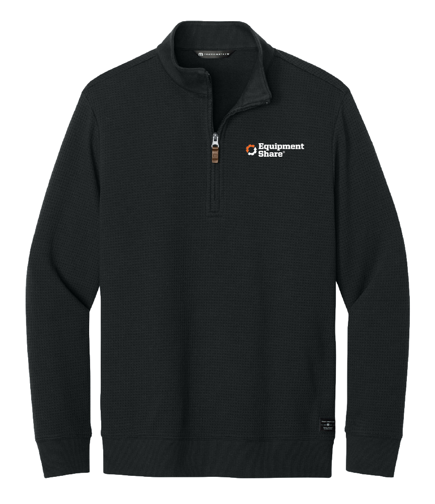TravisMathew Waffle 1/4-Zip - Black