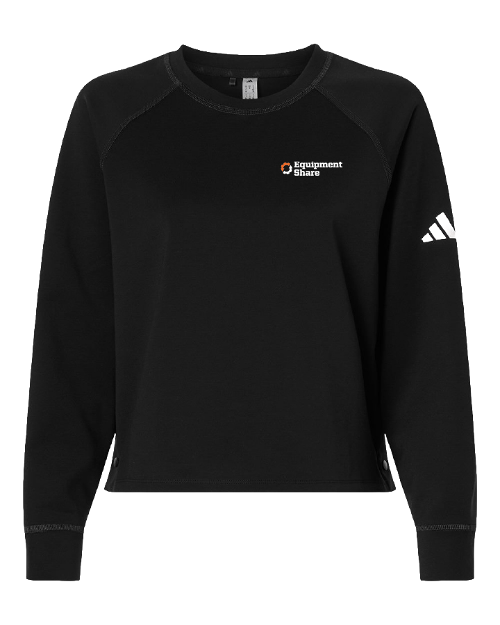 Adidas Women's Beyond Side-Snap Crewneck Sweatshirt