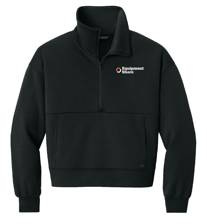 TravisMathew Women's Momentum Shift 1/2-Zip - Black