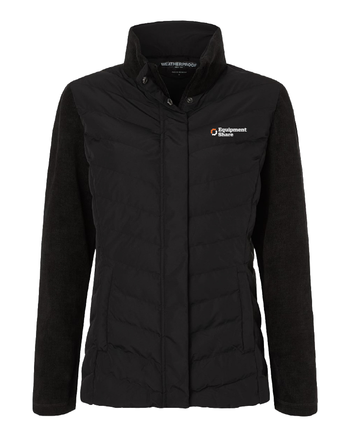 Weatherproof Women's Mixed Media Chevron Jacket