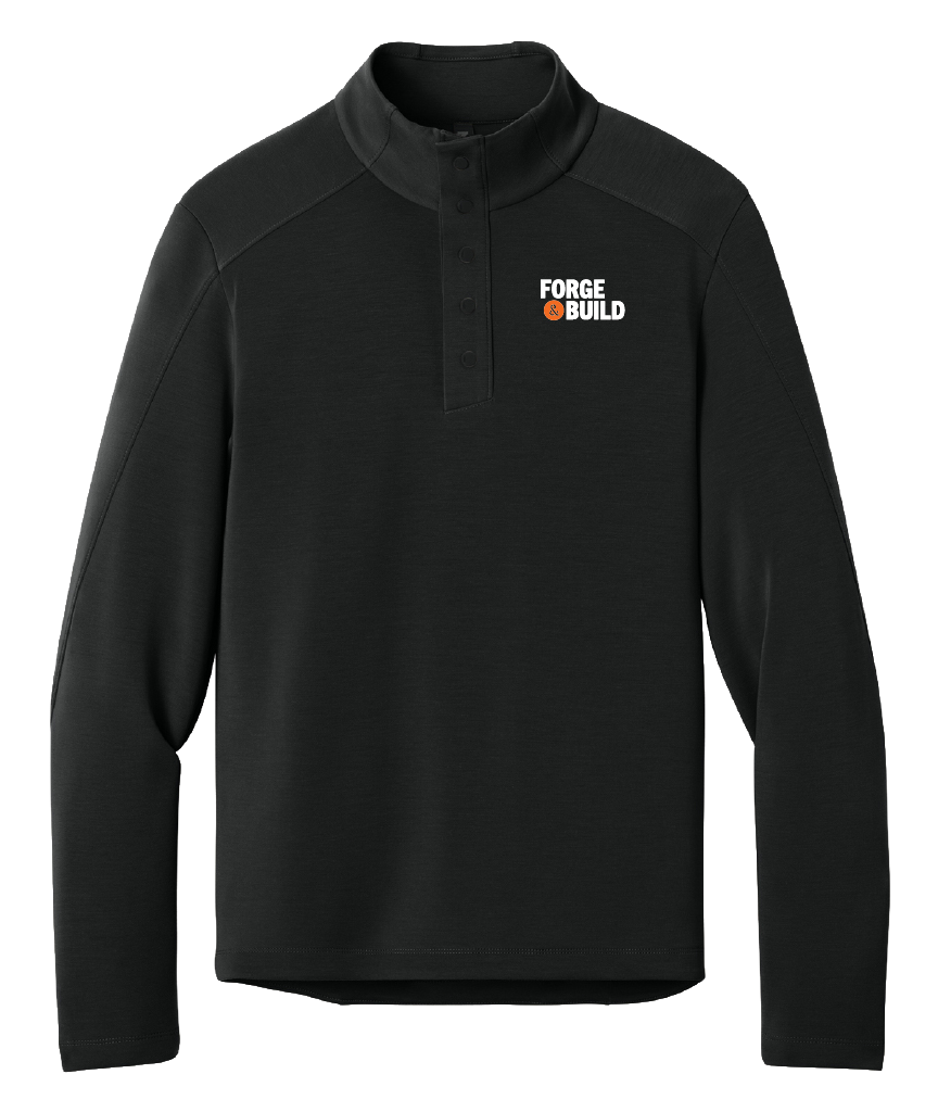 MiiR Kumo 1/4-Snap Pullover - Pitch Black