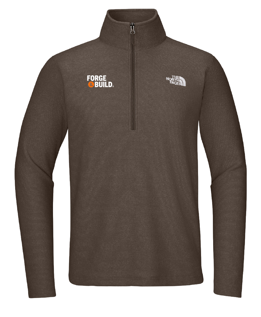 The North Face Textured Pine Grove 1/2-Zip - Smokey Brown Heather