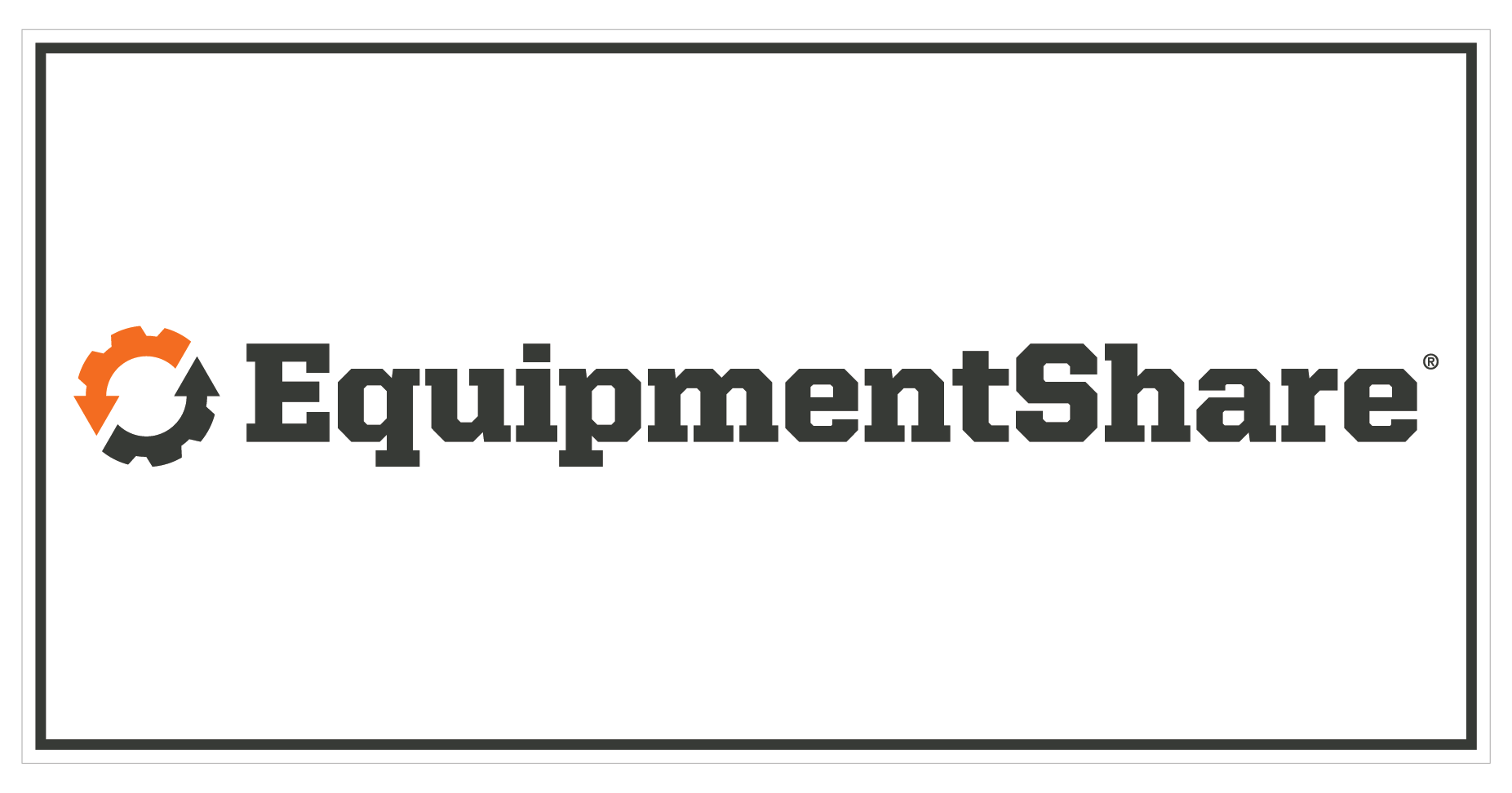 EquipmentShare Sticker/Decal 6"x3"
