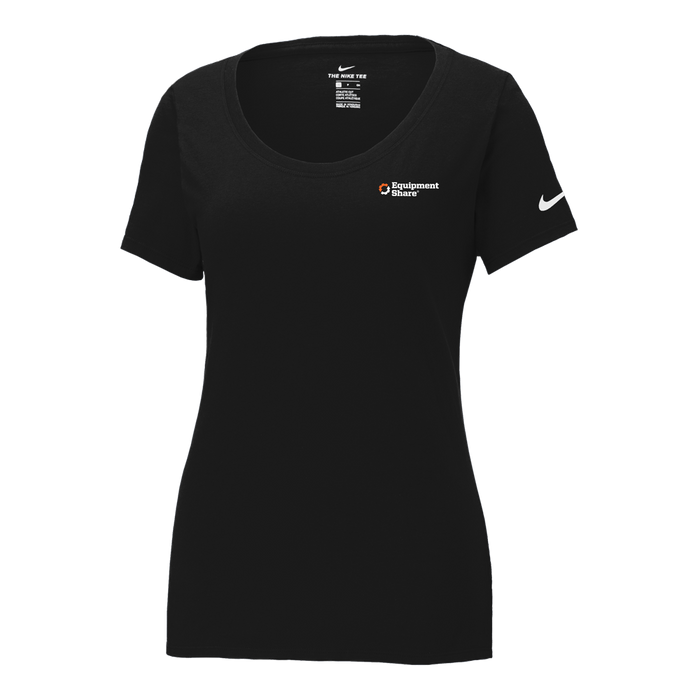Nike Ladies Dri-FIT Cotton/Poly Scoop Neck Tee - Made to Order