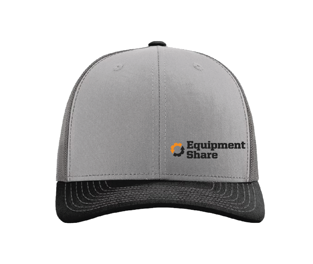 EquipmentShare Richardson 112 Trucker Cap with Black/Orange Logo
