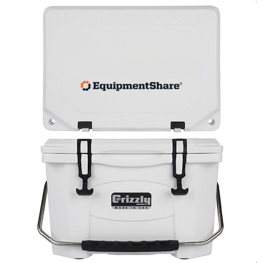 EquipmentShare Grizzly 20 Quart Cooler - White