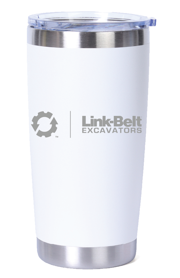 ES + Link-Belt - 20 oz. Stainless Steel Tumbler