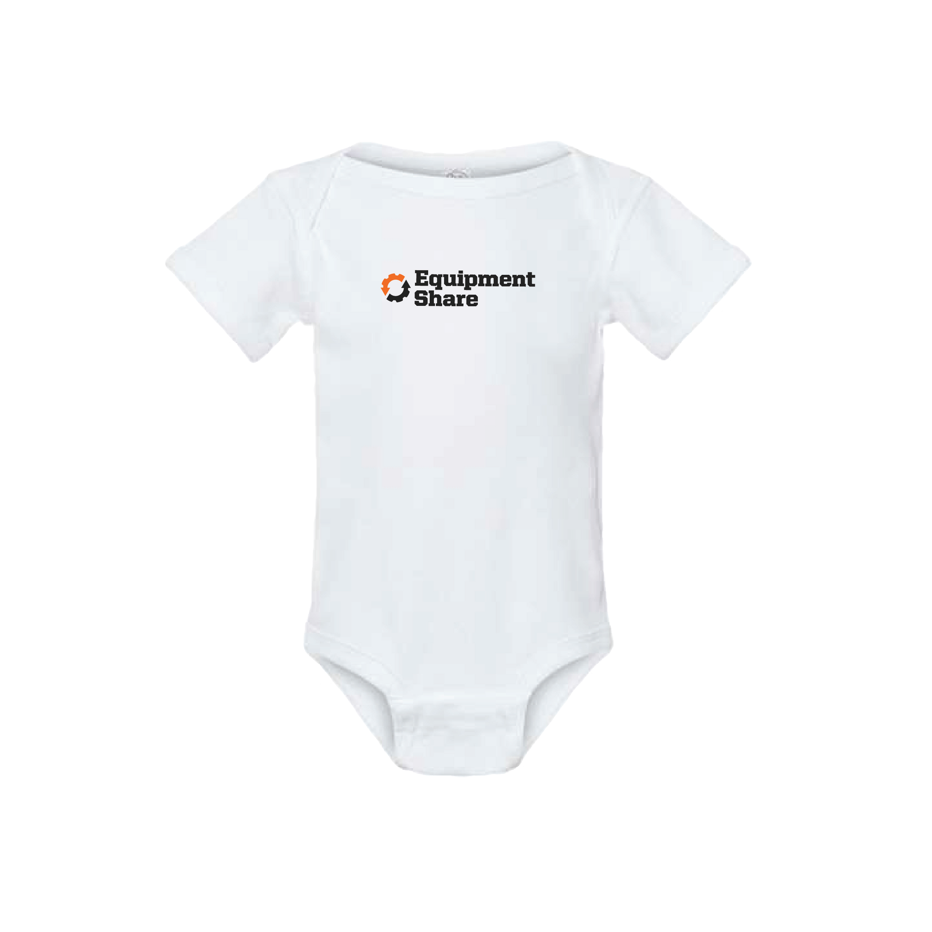 EquipmentShare Rabbit Skins Infant Short Sleeve Baby Rib Bodysuit