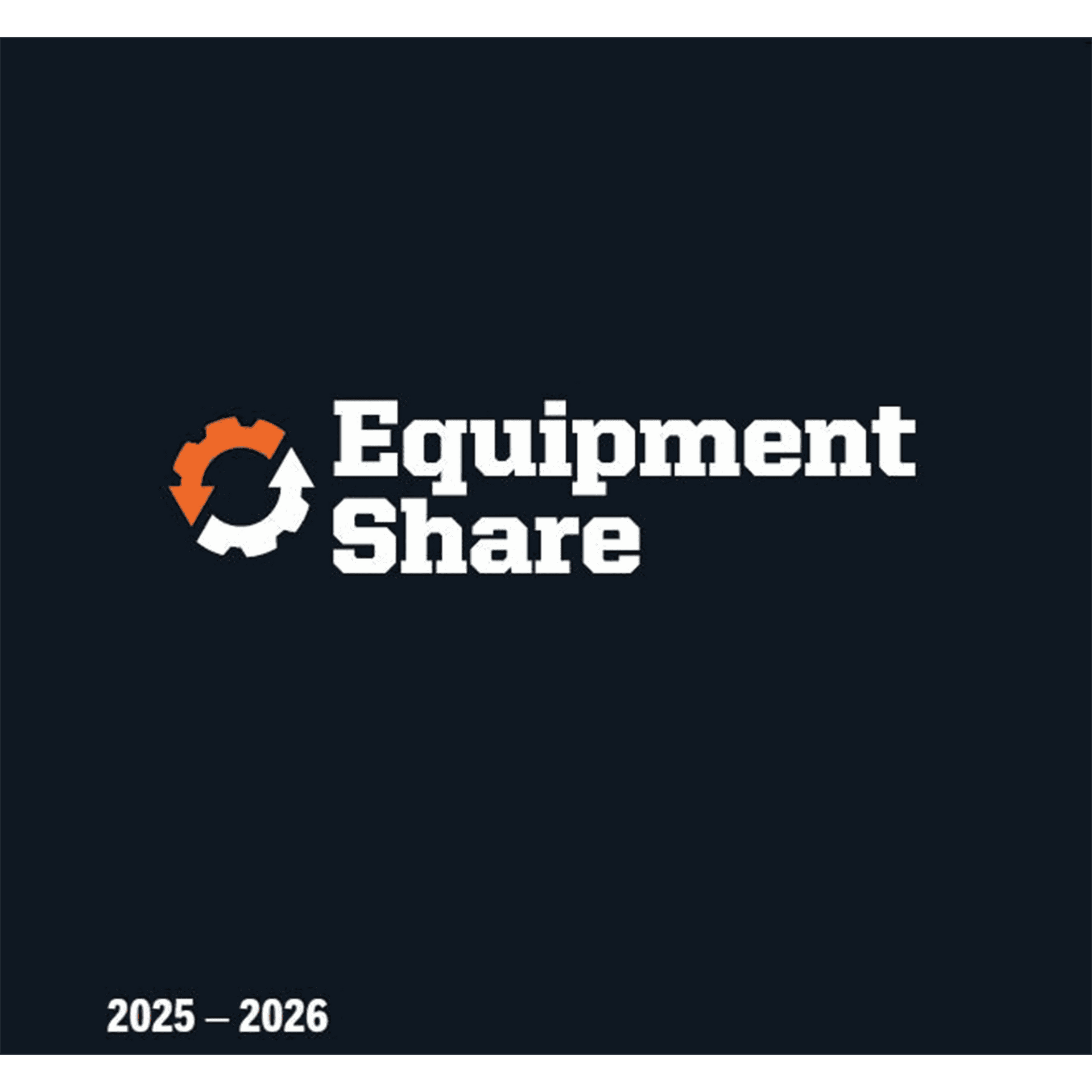 2026 EquipmentShare Small Wall 16 Month Calendar 10" x 10"