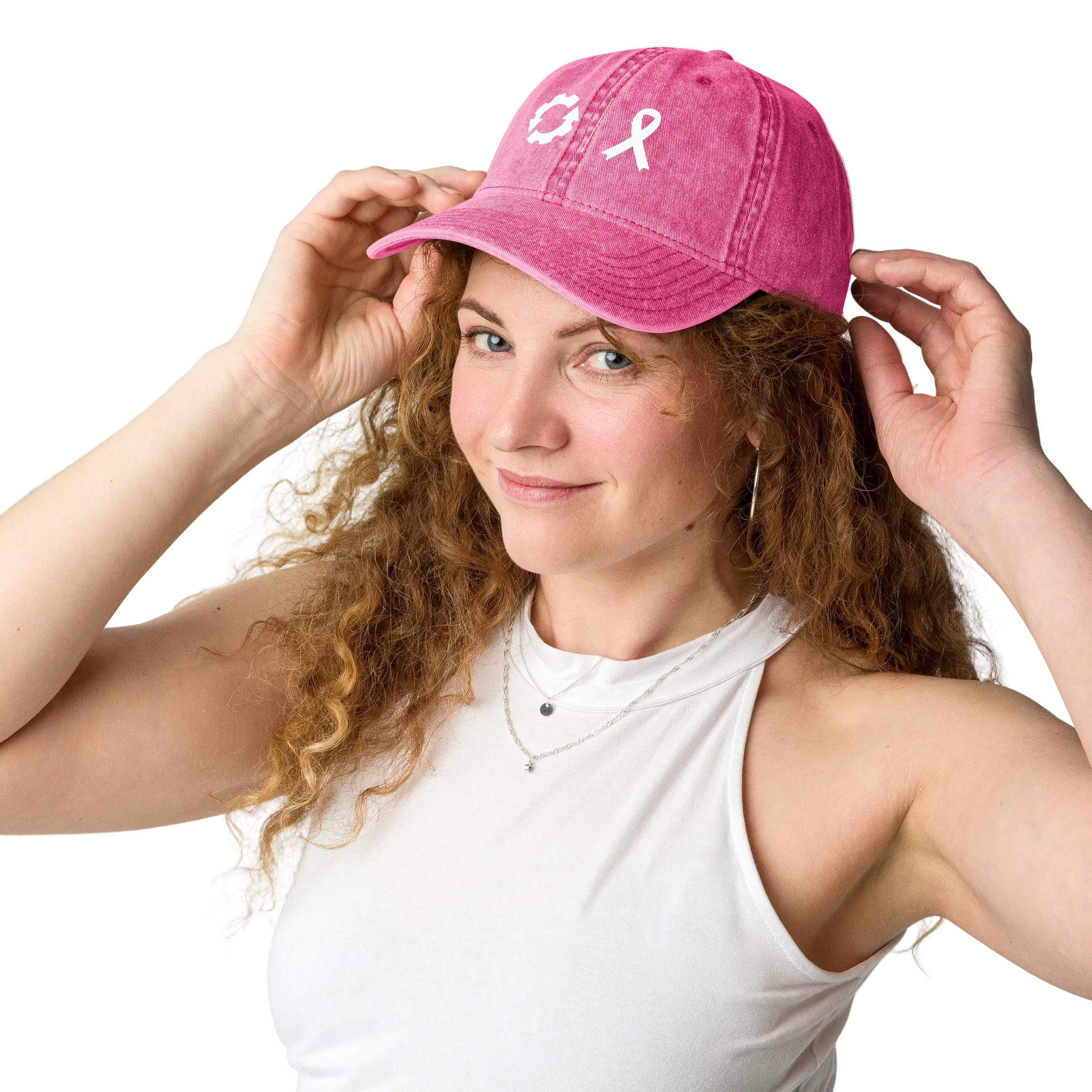 ES Breast Cancer Vintage Cotton Twill Cap