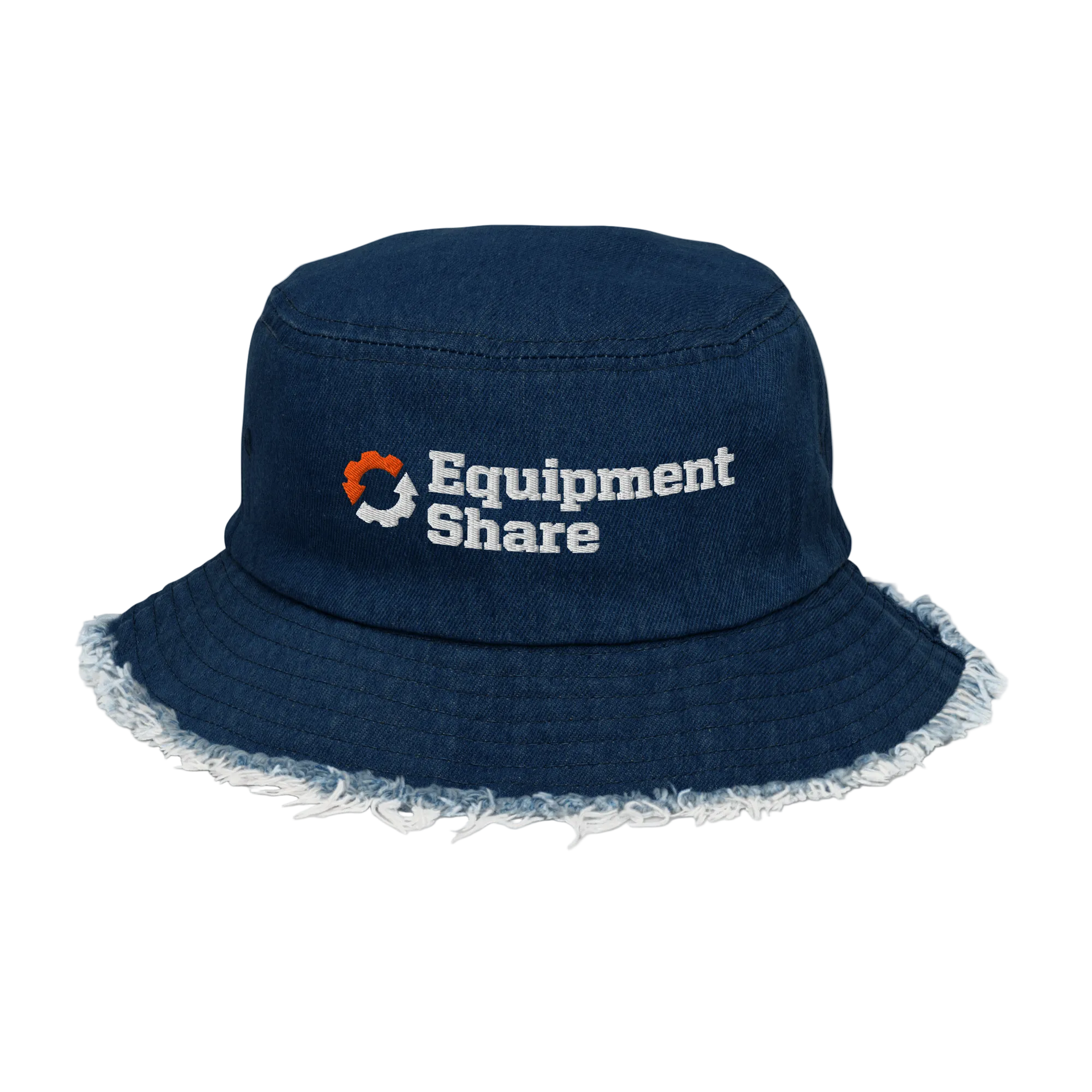 EquipmentShare Distressed denim bucket hat