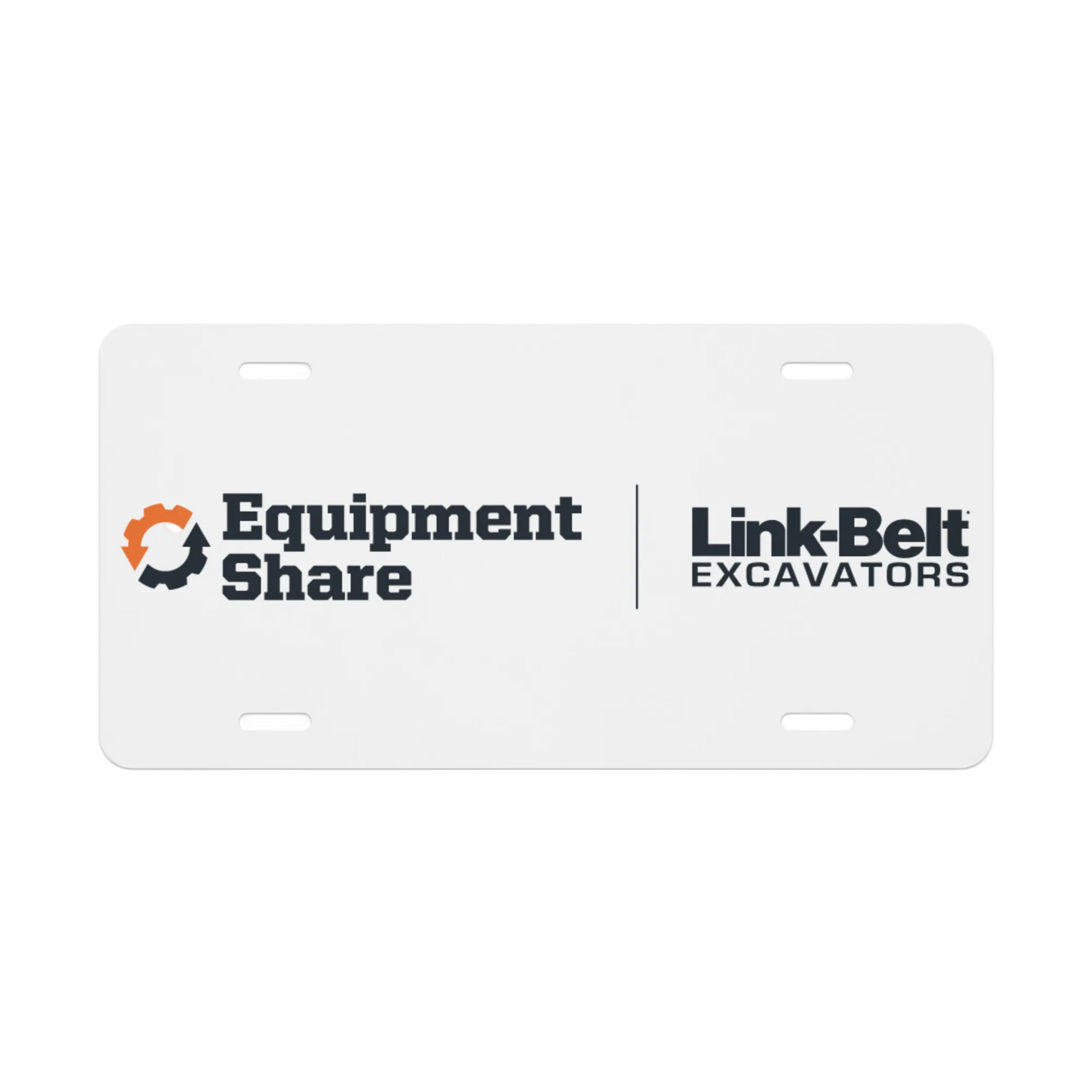 ES + Link-Belt Vanity license plate