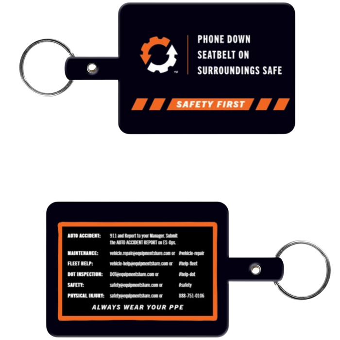 ES Safety Key Tag - Double Sided - MADE TO ORDER