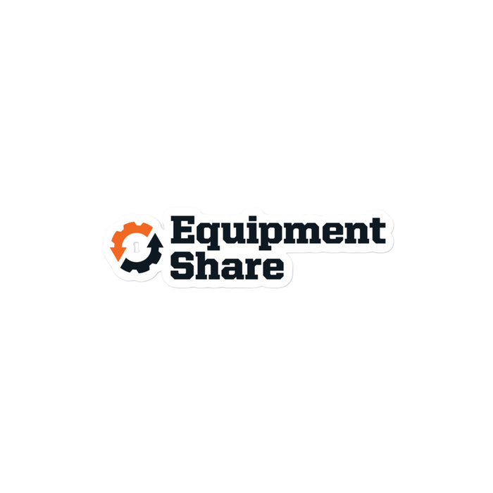 EquipmentShare Stacked logo Bubble-free stickers