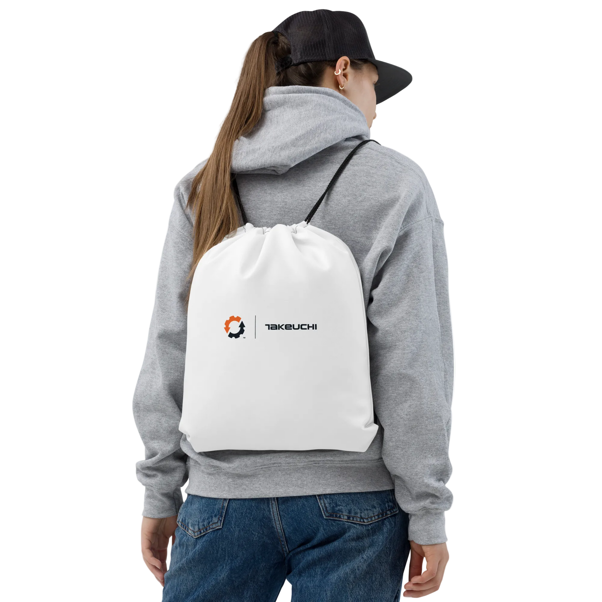 ES + Takeuchi Drawstring bag