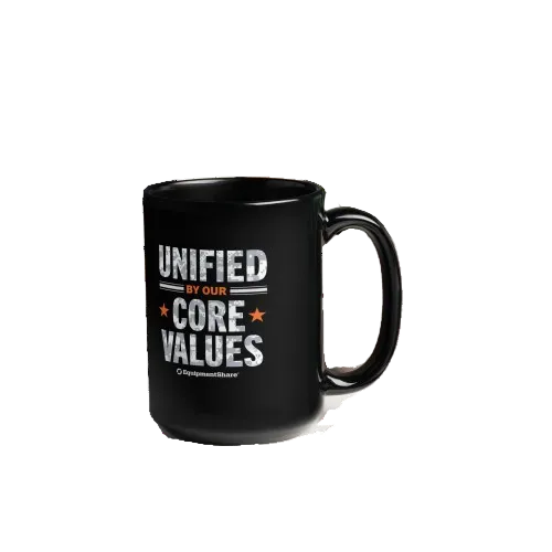 ES Veteran Supporter Black Glossy Mug