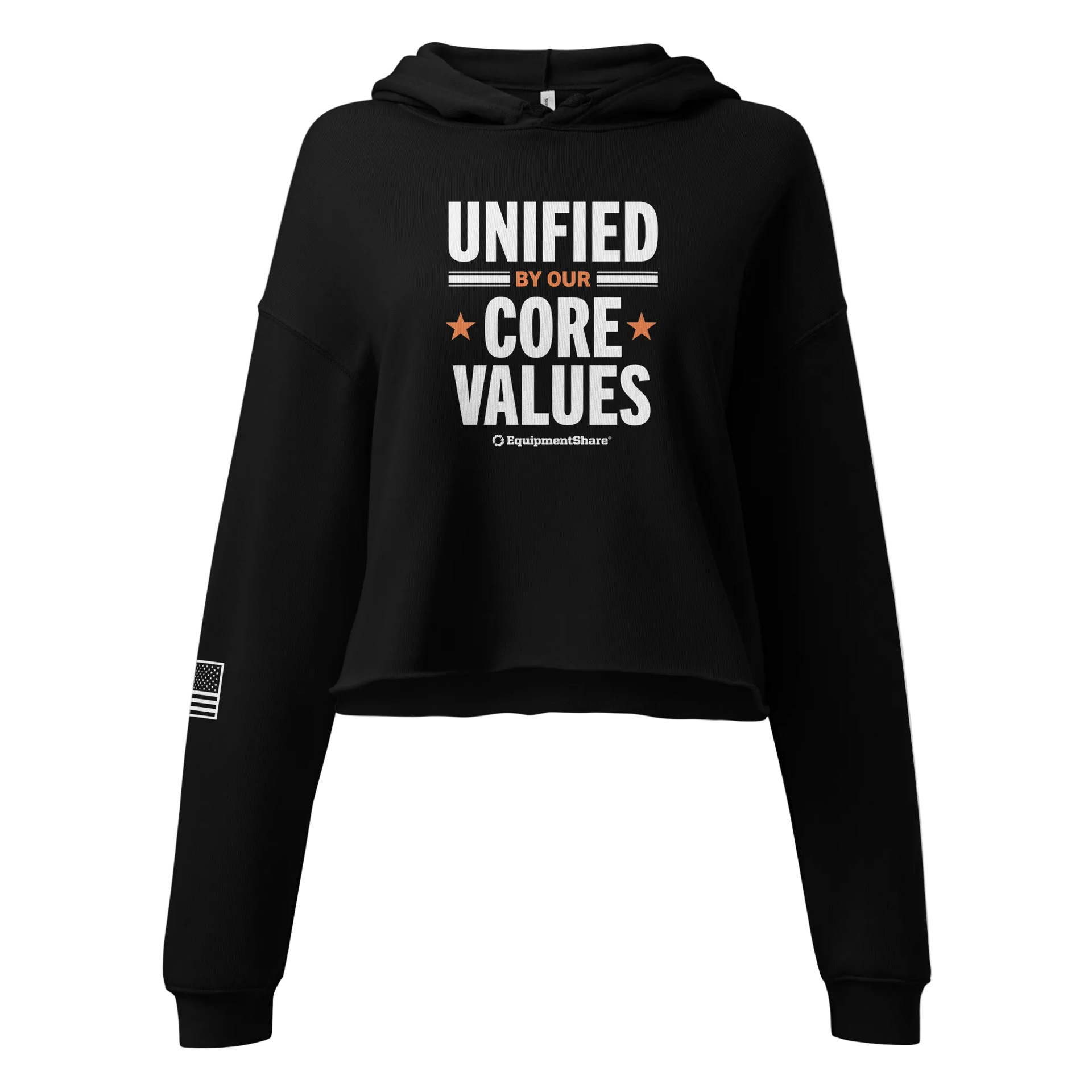 Veteran Supporter Crop Hoodie