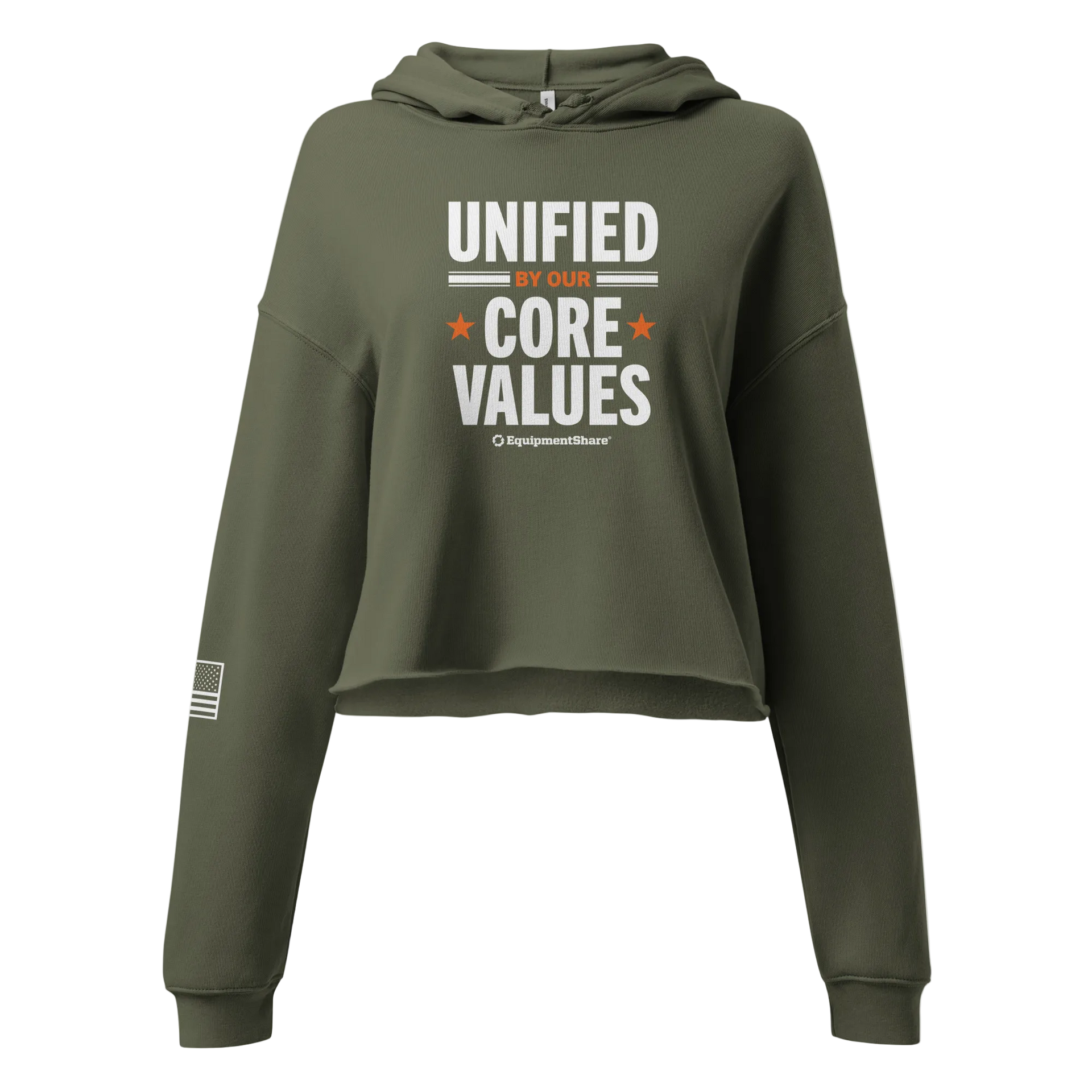 Veteran Supporter Crop Hoodie