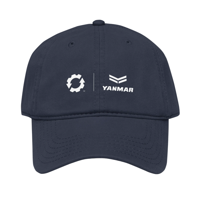 ES + Yanmar Garment washed baseball cap