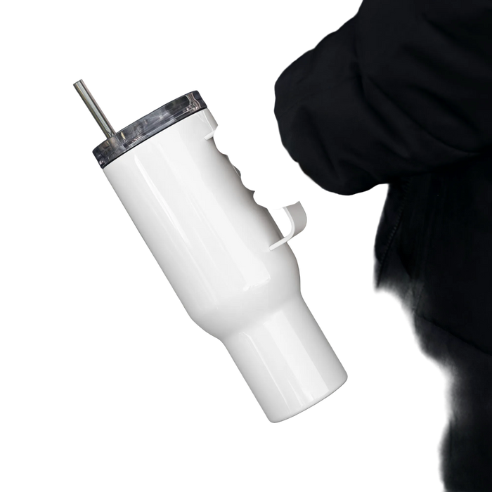 ES + Yanmar Travel mug with a handle