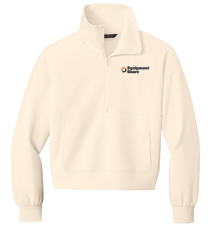 TravisMathew Women's Momentum Shift 1/2-Zip - Eggnog