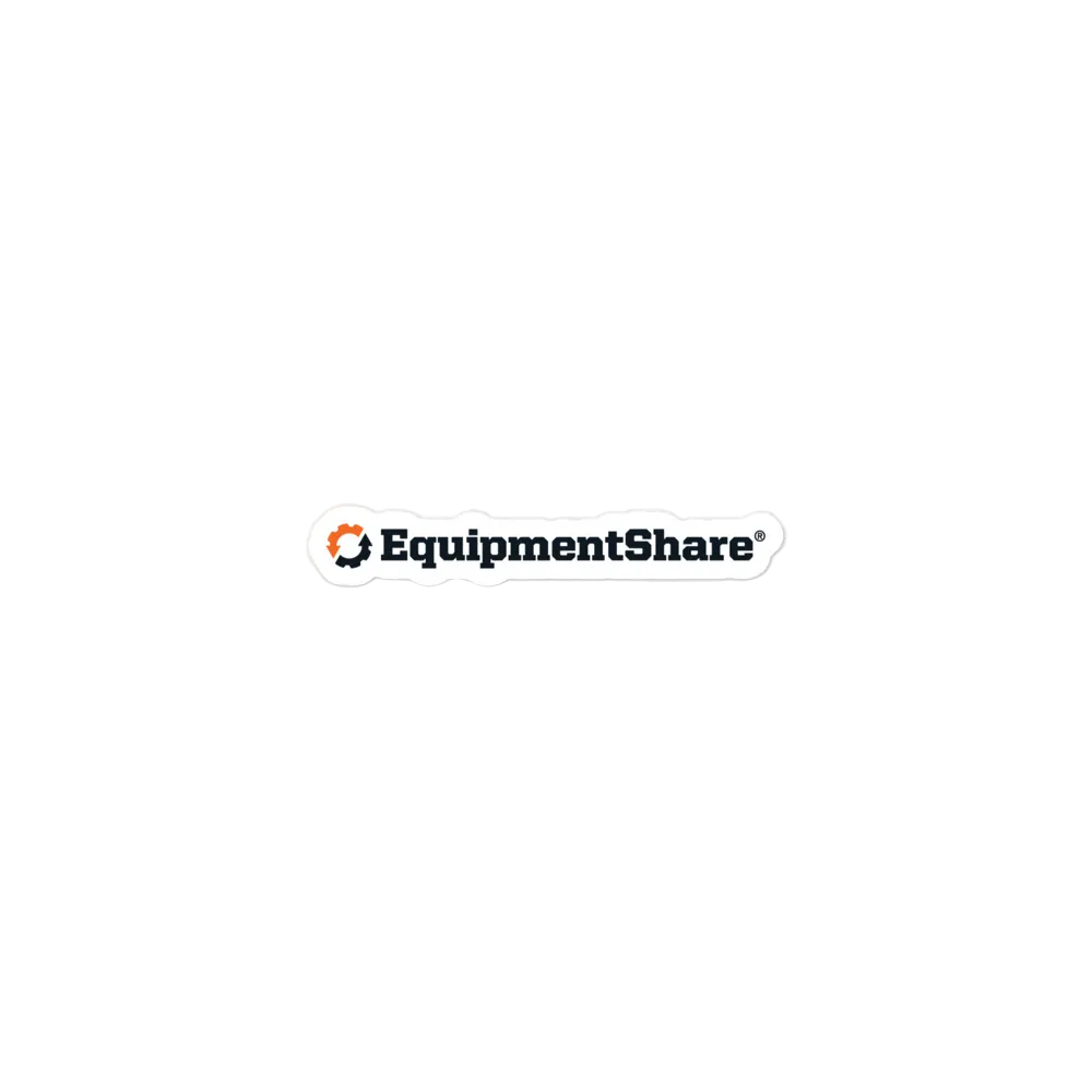 EquipmentShare Horizontal Bubble-free stickers