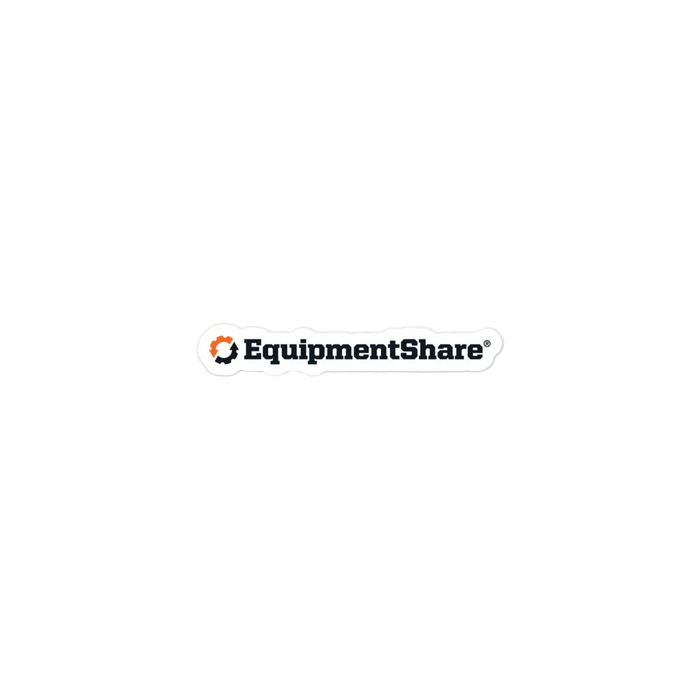 EquipmentShare Horizontal Bubble-free stickers
