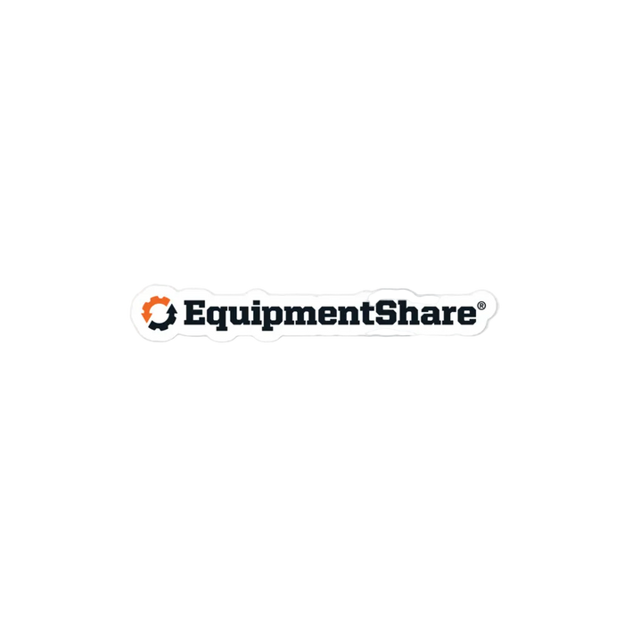 EquipmentShare Horizontal Bubble-free stickers