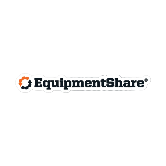 EquipmentShare Horizontal Bubble-free stickers