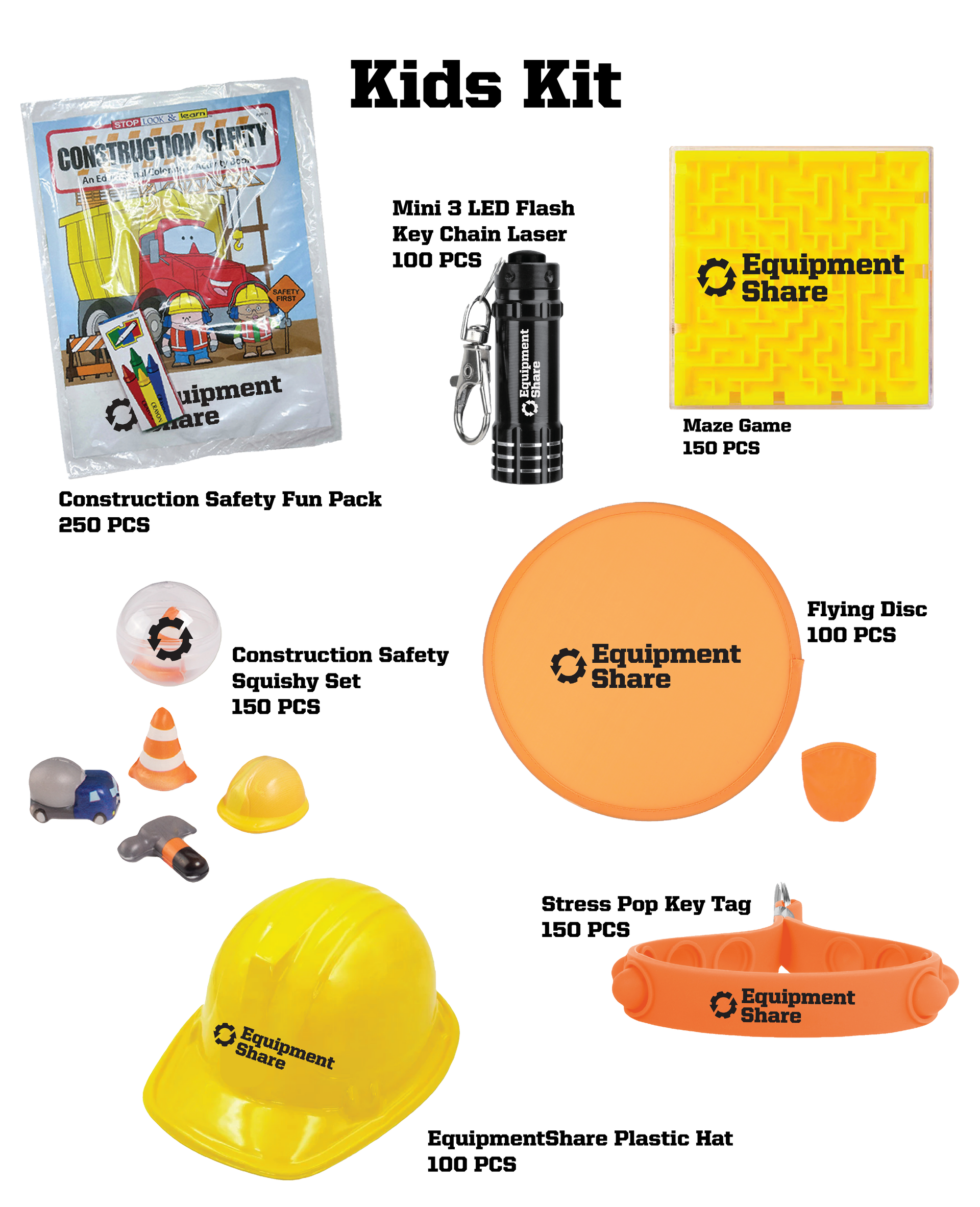 EquipmentShare Kids Swag Event Kit