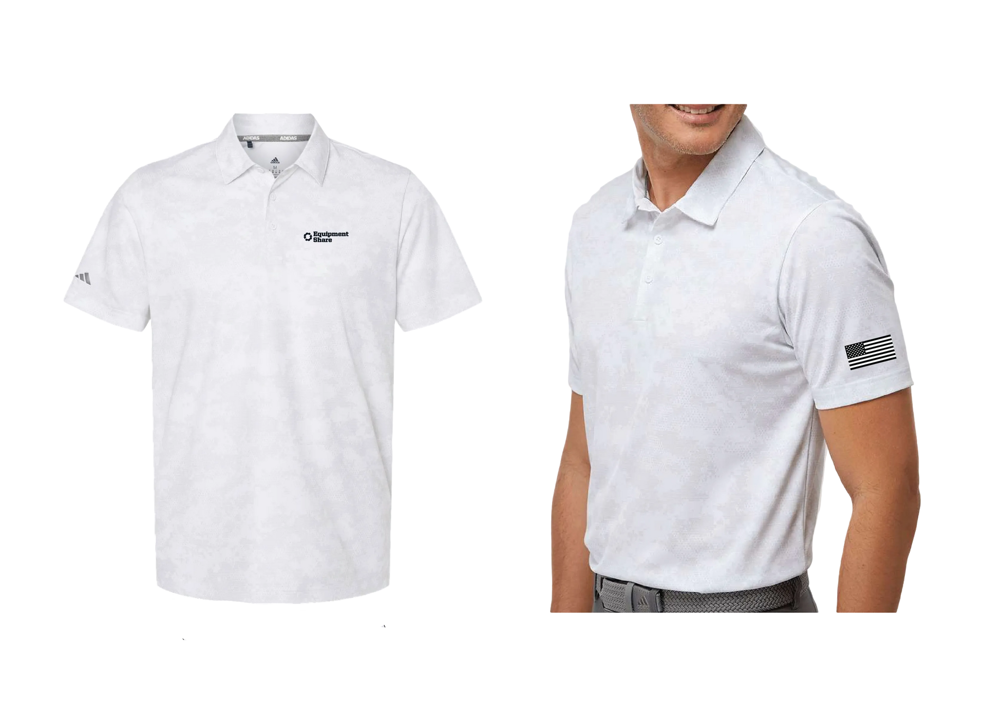 EquipmentShare Flag Adidas Camo Polo