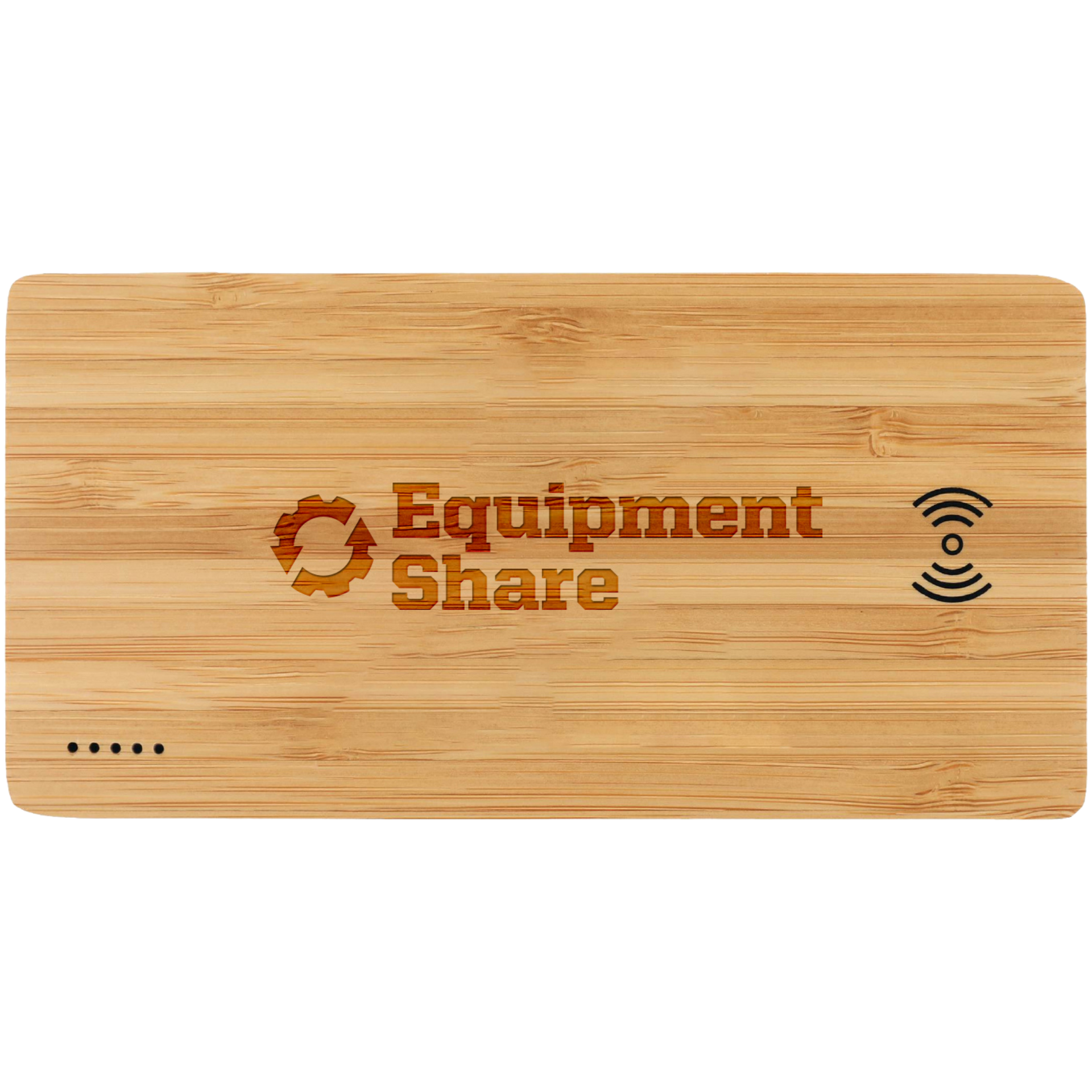 EquipmentShare FSC® 100% Bamboo 5000 mAh Wireless Power Bank - MADE TO ORDER