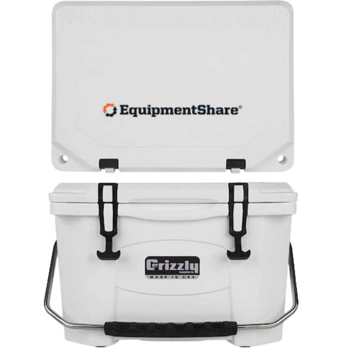 EquipmentShare Grizzly 20 Quart Cooler - White